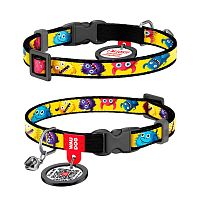 WAUDOG Nylon c QR паспортом, пластиковый фастекс, XS, Ш 10 мм, Дл 20-30 см