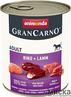 Консервы для собак Animonda GranCarno Adult с говядиной и ягненком 800 гр