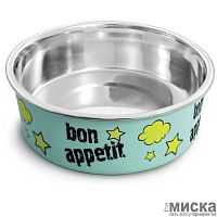 Миска металлическая на резинке"Bon Appetit",0.15л,Triol