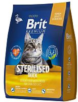 BRIT PREMIUM,для стерилизованных кошек с уткой и курицей, 400 г