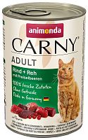 Консервы для кошек Animonda Carny Adult с говядиной, олениной и брусникой, 400 гр