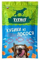 Лакомство TiTBiT Кубики из лосося лакомство для собак 80 гр