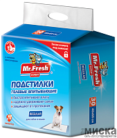 Подстилки гелевые впитывающие для собак и кошек Mr.Fresh Expert Regular размер 40х60 см, 30 шт.