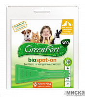 GreenFort neo БиоКапли для кошек , кроликов и собак