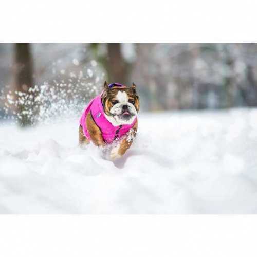 Курточка двусторонняя AiryVest для средних собак, размер M 40, розово-фиолетовая фото 6