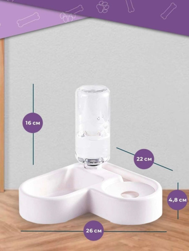 Миска с поилкой  26*22*20см фото 2