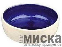 Миска для корма Trixie 250 мл, ceramic,13см cream/blue