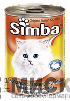 Simba Cat cans Кусочки для кошек с индейкой