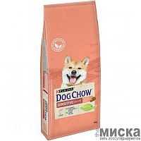 Purina Dog Chow сухой корм для взрослых собак с чувствительным пищеварением, лосось