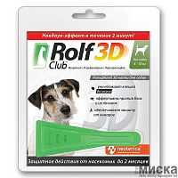 RolfClub 3D капли для собак 4-10 кг, 1 пип.