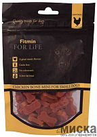 FFL dog treat chicken bone mini 70g. Fitmin Ежедневный угощение для собак куриная кость мини - 7