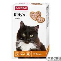 Beaphar Kitty's+Protein витамины с протеином для кошек, уп. 180 таблеток