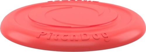 Игровая тарелка для апортировки для собак PitchDog, 24 см, розовая фото 3