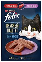Felix Вкусный паштет говядина, ягненок 75 г 