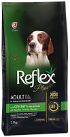 Сухой корм для собак средних и крупных пород Reflex Plus Medium Large Breed Adult с курицей 15 кг