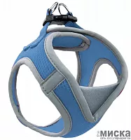 Мягкая шлейка-жилетка для собак "Triol" (цвет: синий), размер M