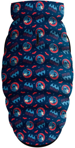 Курточка для собак WAUDOG Clothes, рисунок "Бэтмен синий с красным", размер XS30 фото 3