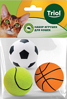 Triol набор 3 спортивных мяча 4 см 