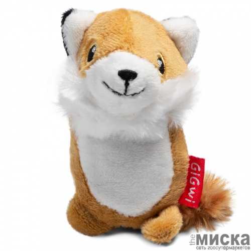 GIGwi DOG TOYS игрушка для собак Лисичка с 2-мя пищалками