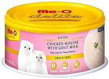 Me-O Delite для котят с куриным муссом и козьим молоком - 80 г