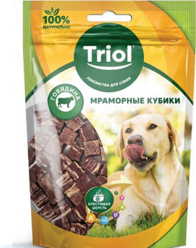 Triol Мраморные кубики говядина 70 г 1 шт