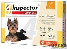 Inspector (Инспектор) Quadro, капли на холку для собак менее 4 кг, 1 пипетка