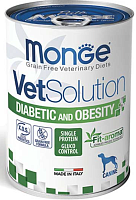 Monge Vetsolution DIABETIC & OBESITY диета для собак при диабете или ожирении,400гр