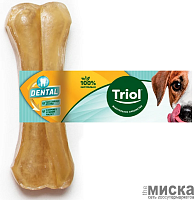 Лакомства для собак Triol "Dental" кость жевательная 10 см, 30 гр