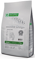 Сухой корм для собак малых пород с белой шерстью Nature's Protection Superior Care Grain Free белок из насекомых 1.5 кг