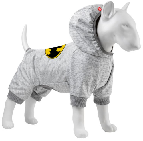 Комбинезон для собак WAUDOG Clothes, рисунок "Бэтмен лого", софтшелл, размер М45 фото 2