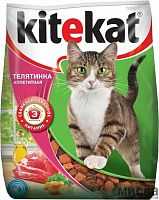 Корм для кошек аппетитная телятинка (тип: сухой, возраст: для взрослых)  Kitekat м/у 350г.