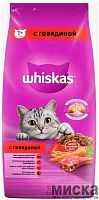 Сухой корм для кошек Whiskas Вкусные подушечки с нежным паштетом с говядиной 5 кг