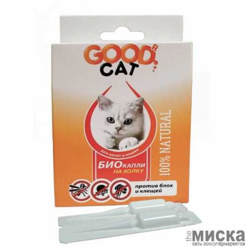 Good Cat Антипаразитарные БИО капли для Котят и Кошек от блох и клещей
