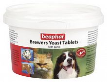 Beaphar brewers Yeast Tablets пивные дрожжи с чесноком для кошек и собак