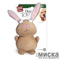 Игрушка GiGwi PLUSH FRIENDZ Кролик для собак с пищалкой 12 см.