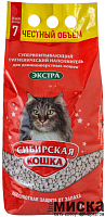 Наполнитель супервпитывающий Сибирская Кошка «ЭКСТРА» для длинношерстных кошек 7 л