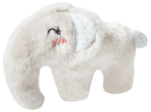 Игрушка для собак мелких пород Triol Mini Dogs "Крошка-слон" мягкий, длина 8,5 см фото 2