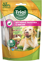 Triol для собак «Крученые палочки с мясом утки», 70г