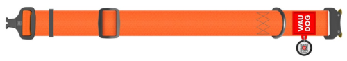 Ошейник для собак водостойкий WAUDOG Waterproof c QR паспортом, ширина 40 мм, размер XXL (46-70 см) оранжевый фото 2