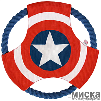 Игровая тарелка для апортировки для собак Triol "Marvel. Капитан Америка" 22 см
