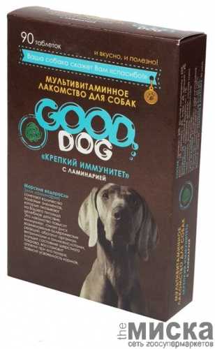 GOOD DOG Мультивитаминное лакомcтво для собак "КРЕПКИЙ ИММУНИТЕТ" (с ламинарией)