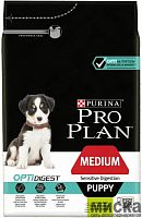 Pro Plan cухой корм для взрослых собак средних пород с чувствительным пищеварением, ягнёнок