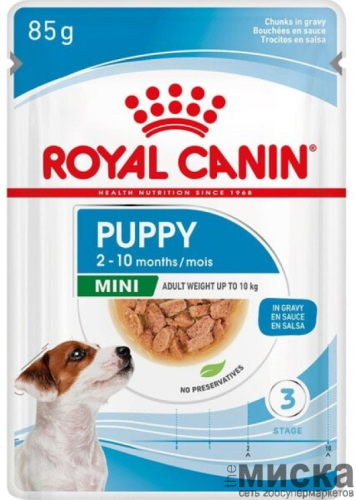 Влажный корм для щенков малых пород Royal Canin Mini Puppy 85 гр
