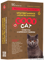 Мультивитаминное лакомство для кошек Good Cat со вкусом альпийской говядины 90 таблеток