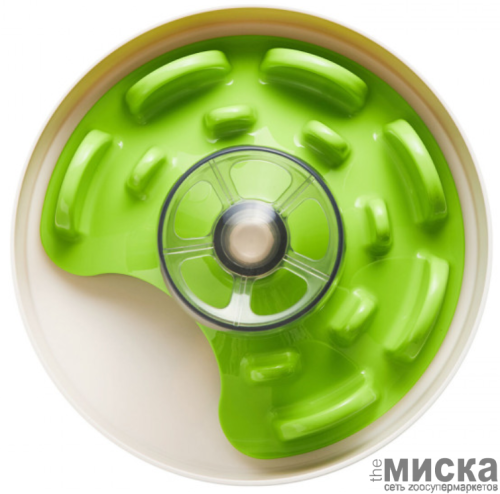 Интерактивная миска PetDreamHouse "НЛО Лабиринт" 2000 мл зелёный