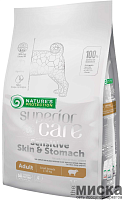 Сухой корм для собак малых пород с чувствительным пищеварением Nature's Protection Superior Care Sensitive Skin&Stomach Adult Small Breeds 1,5 кг