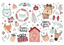 Коврик под миску Triol New Year Праздник 430 x 280 мм