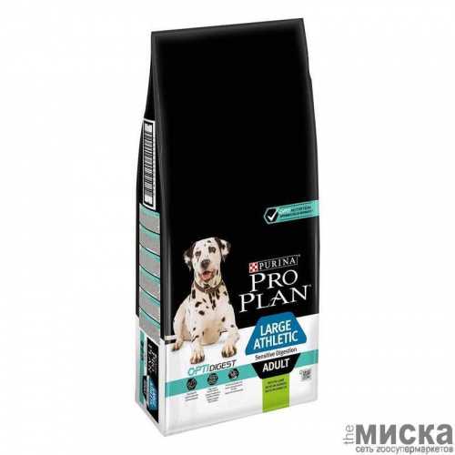 Сухой корм PURINA PRO PLAN для собак крупных пород с ягненком и рисом, пакет, 14 кг
