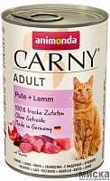 AN Консерва CARNY POULTRY ADULT с индейкой и ягненком для взрослых кошек (400г)