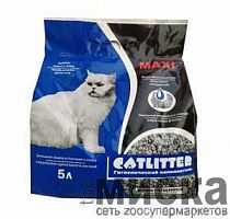 Наполнитель Catlitter 5л carbon maxi комкующийся для кошек